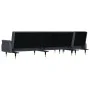 Sofá cama en forma de L terciopelo gris oscuro 271x140x70 cm de vidaXL, Sofás - Ref: Foro24-3157222, Precio: 462,64 €, Descue...