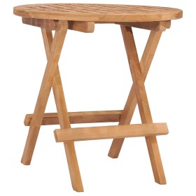 Mesa plegable de jardín madera maciza de teca 50x50x50 cm en Mesas de jardín | Comprar online en Foru.es