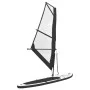 Tabla de paddle surf inflable con vela negro y blanco de vidaXL, Paddleboards - Ref: Foro24-92736, Precio: 606,78 €, Descuent...