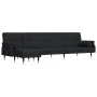 Sofá cama en forma de L terciopelo negro 271x140x70 cm de vidaXL, Sofás - Ref: Foro24-3157224, Precio: 470,44 €, Descuento: %