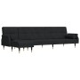 Sofá cama en forma de L terciopelo negro 271x140x70 cm de vidaXL, Sofás - Ref: Foro24-3157224, Precio: 480,59 €, Descuento: %