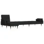 Sofá cama en forma de L terciopelo negro 271x140x70 cm de vidaXL, Sofás - Ref: Foro24-3157224, Precio: 470,44 €, Descuento: %