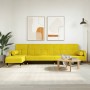 Sofá cama en forma de L terciopelo amarillo 271x140x70 cm de vidaXL, Sofás - Ref: Foro24-3157225, Precio: 474,20 €, Descuento: %