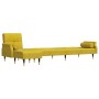 Sofá cama en forma de L terciopelo amarillo 271x140x70 cm de vidaXL, Sofás - Ref: Foro24-3157225, Precio: 474,20 €, Descuento: %
