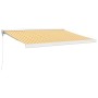 Toldo retráctil aluminio y tela blanco y amarillo 3x2,5 m en Toldos | Comprar online en Foru.es