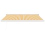 Toldo retráctil aluminio y tela amarillo y blanco 3,5x2,5 m en Toldos | Comprar online en Foru.es