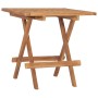 Mesa plegable de jardín madera maciza de teca 50x50x50 cm en Mesas de jardín | Comprar online en Foru.es