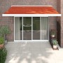 Toldo retráctil aluminio y tela naranja y marrón 3x2,5 m en Toldos | Comprar online en Foru.es