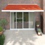 Toldo retráctil aluminio y tela naranja y marrón 3,5x2,5 m en Toldos | Comprar online en Foru.es