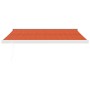 Toldo retráctil aluminio y tela naranja y marrón 3,5x2,5 m en Toldos | Comprar online en Foru.es