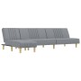 Sofá cama en forma de L tela gris claro 255x140x70 cm de vidaXL, Sofás - Ref: Foro24-3157235, Precio: 371,39 €, Descuento: %