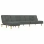 Sofá cama en forma de L tela gris oscuro 255x140x70 cm de vidaXL, Sofás - Ref: Foro24-3157236, Precio: 394,69 €, Descuento: %