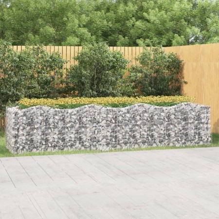 Arriate de gaviones forma arco hierro galvanizado 400x100x100cm en Macetas y jardineras | Comprar online en Foru.es