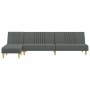 Sofá cama en forma de L tela gris oscuro 255x140x70 cm de vidaXL, Sofás - Ref: Foro24-3157236, Precio: 404,89 €, Descuento: %