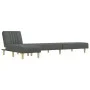Sofá cama en forma de L tela gris oscuro 255x140x70 cm de vidaXL, Sofás - Ref: Foro24-3157236, Precio: 394,69 €, Descuento: %