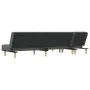 Sofá cama en forma de L tela gris oscuro 255x140x70 cm de vidaXL, Sofás - Ref: Foro24-3157236, Precio: 394,69 €, Descuento: %