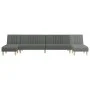 Sofá cama en forma de L tela gris oscuro 255x140x70 cm de vidaXL, Sofás - Ref: Foro24-3157236, Precio: 394,69 €, Descuento: %