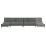 Sofá cama en forma de L tela gris oscuro 255x140x70 cm de vidaXL, Sofás - Ref: Foro24-3157236, Precio: 404,89 €, Descuento: %