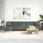 Sofá cama en forma de L tela gris oscuro 279x140x70 cm de vidaXL, Sofás - Ref: Foro24-3157239, Precio: 443,85 €, Descuento: %