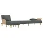 Sofá cama en forma de L tela gris oscuro 279x140x70 cm de vidaXL, Sofás - Ref: Foro24-3157239, Precio: 443,85 €, Descuento: %