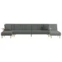 L-shaped dark gray fabric sofa bed 279x140x70 cm by vidaXL, Sofas - Ref: Foro24-3157239, Price: 443,85 €, Discount: %