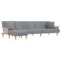 Sofá cama en forma de L tela gris claro 279x140x70 cm de vidaXL, Sofás - Ref: Foro24-3157238, Precio: 456,57 €, Descuento: %