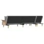 L-shaped sofa bed light gray fabric 279x140x70 cm by vidaXL, Sofas - Ref: Foro24-3157238, Price: 456,57 €, Discount: %