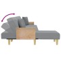 Sofá cama en forma de L tela gris claro 279x140x70 cm de vidaXL, Sofás - Ref: Foro24-3157238, Precio: 446,61 €, Descuento: %