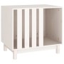 Caseta para perros madera maciza de pino blanco 70x50x62 cm de vidaXL, Casetas para perros - Ref: Foro24-822482, Precio: 104,...
