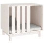 Caseta para perros madera maciza de pino blanco 70x50x62 cm de vidaXL, Casetas para perros - Ref: Foro24-822482, Precio: 104,...
