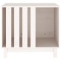 Caseta para perros madera maciza de pino blanco 70x50x62 cm de vidaXL, Casetas para perros - Ref: Foro24-822482, Precio: 104,...