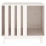 Caseta para perros madera maciza de pino blanco 70x50x62 cm de vidaXL, Casetas para perros - Ref: Foro24-822482, Precio: 103,...