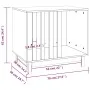 Caseta para perros madera maciza de pino blanco 70x50x62 cm de vidaXL, Casetas para perros - Ref: Foro24-822482, Precio: 103,...