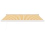 Toldo retráctil aluminio y tela blanco y amarillo 3x2,5 m en Toldos | Comprar online en Foru.es