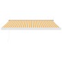 Toldo retráctil aluminio y tela amarillo y blanco 3,5x2,5 m en Toldos | Comprar online en Foru.es