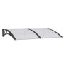Marquesina de puerta policarbonato negro 150x100 cm en Toldos | Comprar online en Foru.es