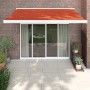 Toldo retráctil aluminio y tela naranja y marrón 3x2,5 m en Toldos | Comprar online en Foru.es