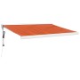 Toldo retráctil aluminio y tela naranja y marrón 3,5x2,5 m en Toldos | Comprar online en Foru.es