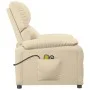 Elektrischer Massagesessel aus cremefarbenem Stoff von vidaXL, Elektrische Massagesessel - Ref: Foro24-3073826, Preis: 243,98...