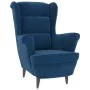 Sillón de terciopelo azul de vidaXL, Sillones - Ref: Foro24-324058, Precio: 204,80 €, Descuento: %