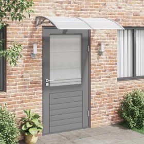 Marquesina de puerta policarbonato gris 150x100 cm en Toldos | Comprar online en Foru.es