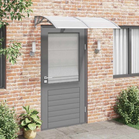Marquesina de puerta policarbonato gris 150x100 cm en Toldos | Comprar online en Foru.es