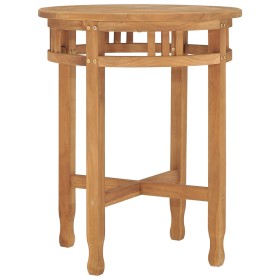 Mesa de bistró de madera maciza de teca Ø60x75,5 cm en Mesas de comedor | Comprar online en Foru.es