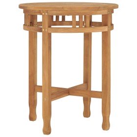 Mesa de bistró de madera maciza de teca Ø60x75,5 cm en Mesas de comedor | Comprar online en Foru.es