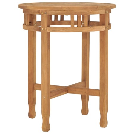 Mesa de bistró de madera maciza de teca Ø60x75,5 cm en Mesas de comedor | Comprar online en Foru.es