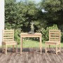 Mesa y sillas de jardín 3 piezas madera maciza de pino en Conjuntos de jardín | Comprar online en Foru.es