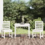 Mesa y sillas de jardín 3 piezas madera maciza de pino blanco en Conjuntos de jardín | Comprar online en Foru.es