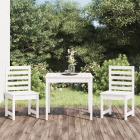 Mesa y sillas de jardín 3 piezas madera maciza de pino blanco en Conjuntos de jardín | Comprar online en Foru.es