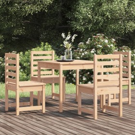 Juego de comedor de jardín 5 piezas madera maciza de pino en Conjuntos de jardín | Comprar online en Foru.es