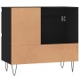 Armario de baño madera contrachapada negro 65x33x60 cm de vidaXL, Tocadores de baño - Ref: Foro24-831605, Precio: 65,73 €, De...